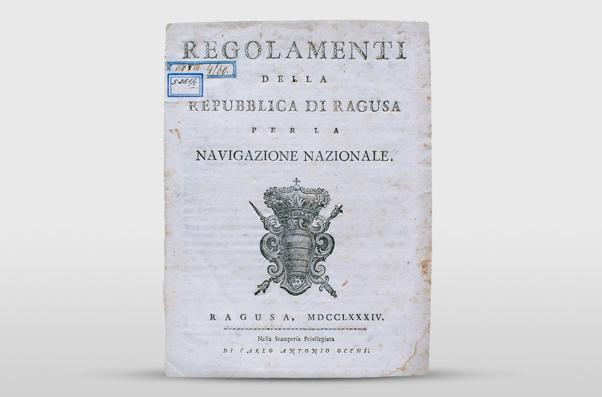 Regulations of the Dubrovnik Republic concerning the national navigation, 1745